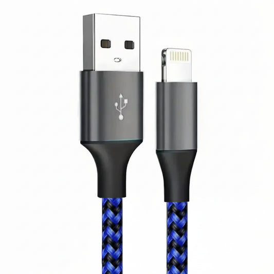 Connecteur Lightning du câble USB-A certifié MFi bleu