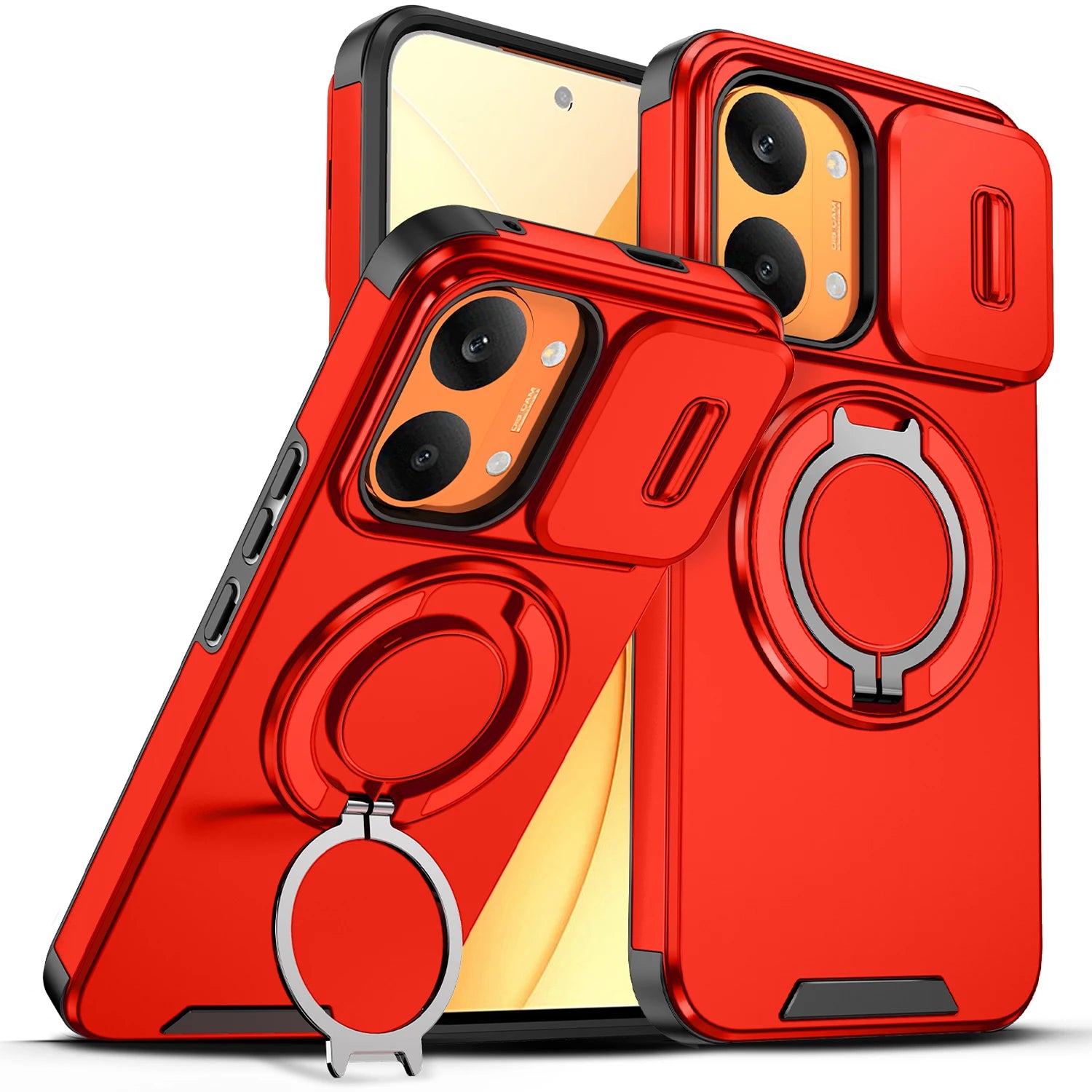 Coque transparente rouge pour POCO X8 Pro et X8 Pro Max