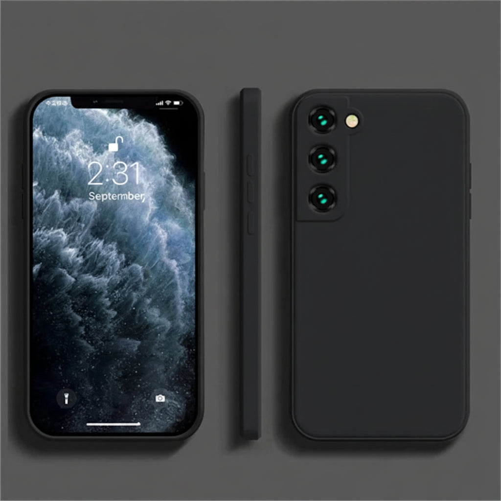 Coque compatible Samsung Galaxy antidérapante noire