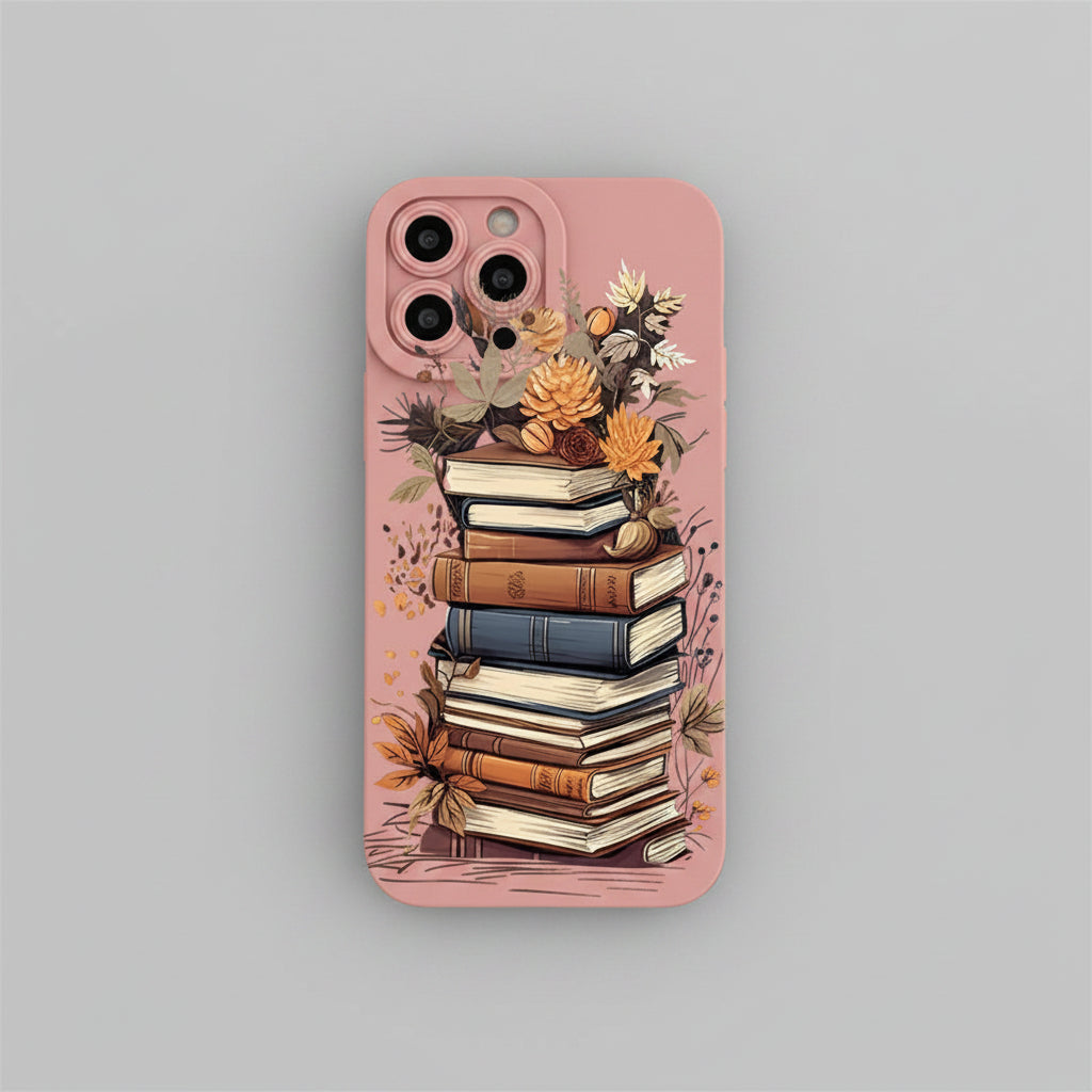 Coque iPhone rose en TPU à motifs et finition lavable