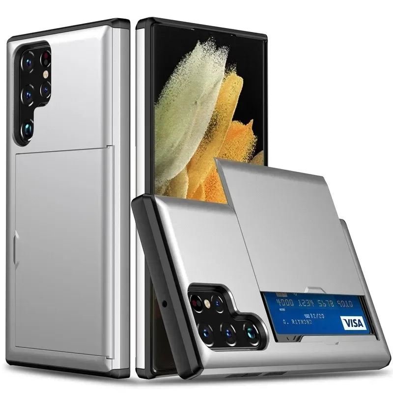 Coque portefeuille Samsung Galaxy disponible en plusieurs couleurs