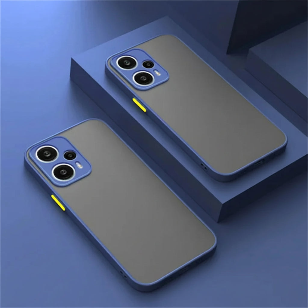 Coque bleue mate transparente pour Xiaomi Redmi