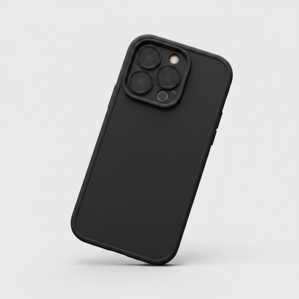 Coque en silicone noire mate compatible Xiaomi