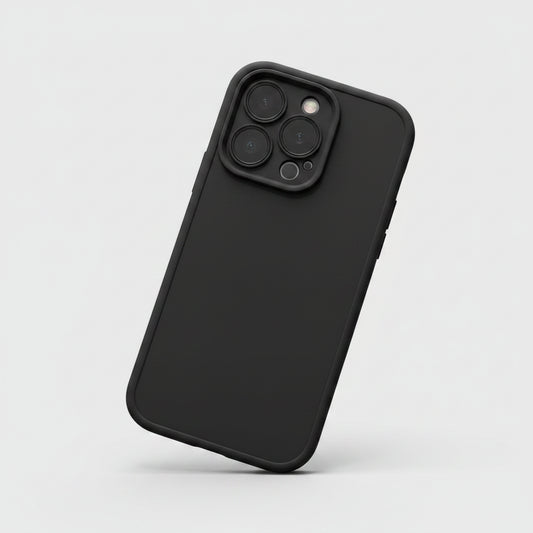 Coque en silicone noire mate compatible Xiaomi