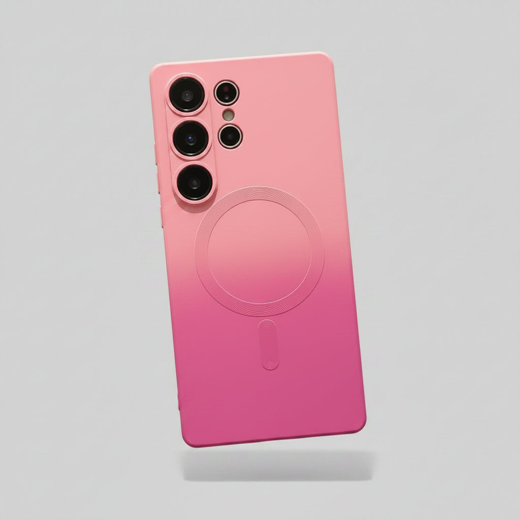 Coque compatible Samsung Galaxy vue arrière rose clair foncé