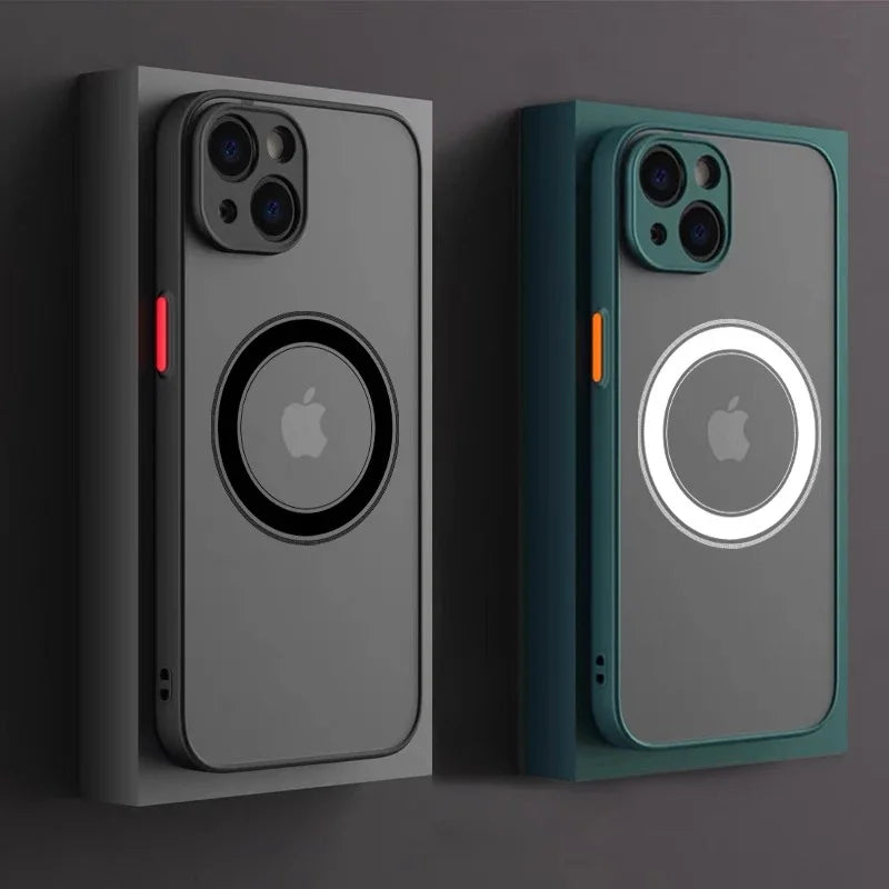 Coque MagSafe anti-choc pour iPhone finition mate