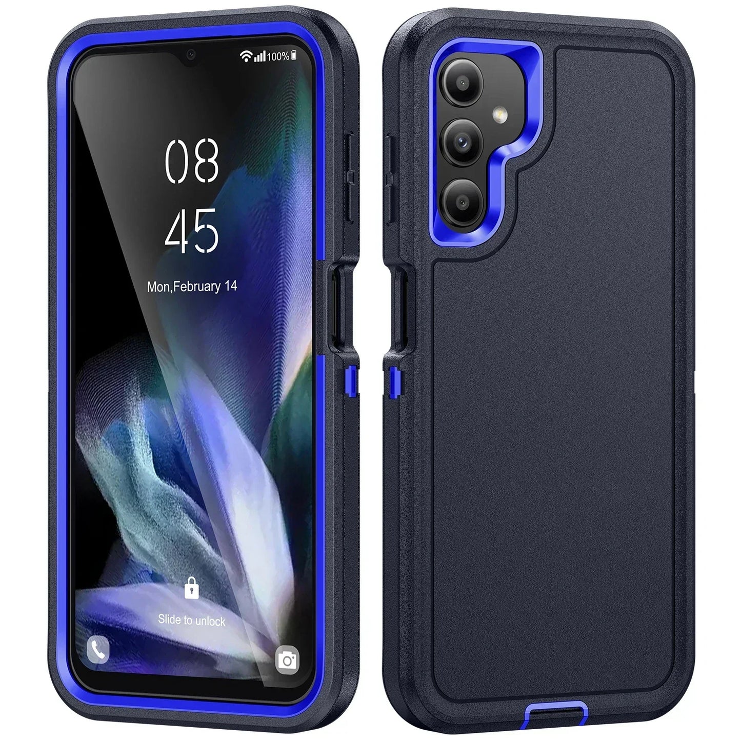 Coque renforcée antichoc Samsung Galaxy bleue