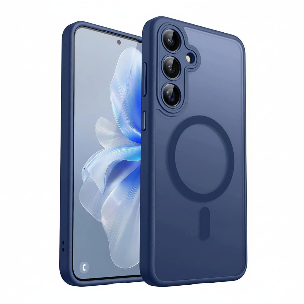 Coque Samsung Galaxy bleu foncé en PC et TPU