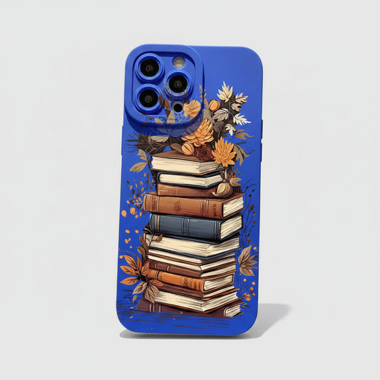 Coque iPhone bleue en TPU à motifs avec protection anti-chocs