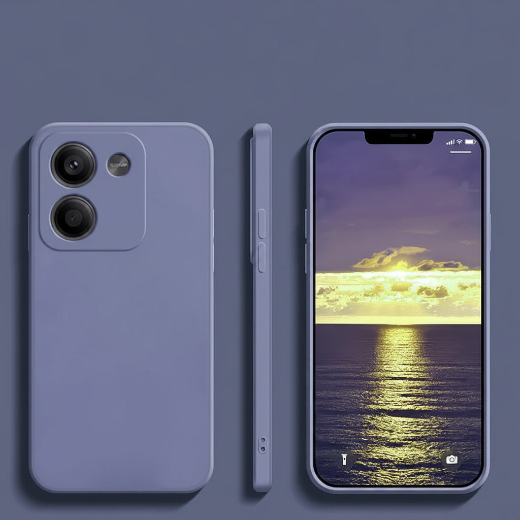 Housse grise anti-poussière en TPU pour Xiaomi Redmi Note 13