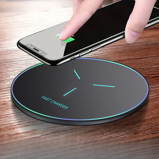 Chargeur induction sans fil pour smartphone compatible recharge Qi